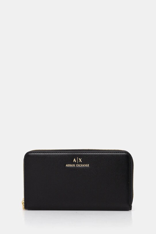 Armani Exchange portfel imitacja skóry licowej czarny XW000359.AF12040.NOS