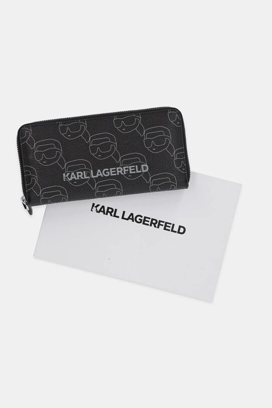 Karl Lagerfeld portfel IKON czarny A1W32044