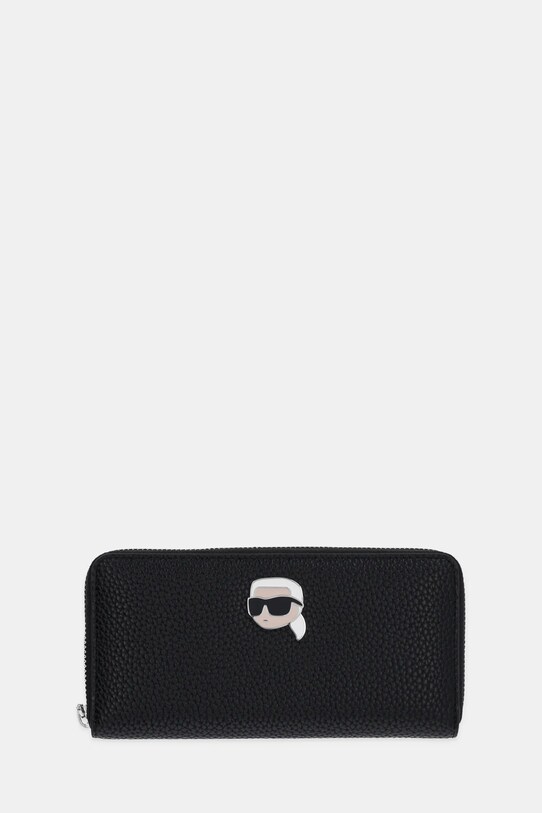 Гаманець Karl Lagerfeld імітація лицьової шкіри чорний A1W32124