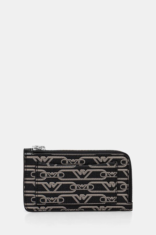 Кошелек Emporio Armani имитация натуральной кожи чёрный EW000367.AF11951.NOS
