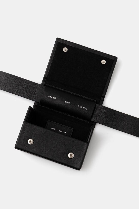 Heliot Emil portofel de piele SS25.16.89.BLK01.CO negru