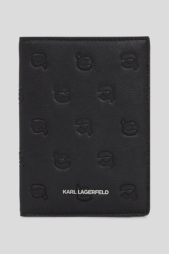 Обкладинка на паспорт Karl Lagerfeld дрібний узор чорний A3W32003
