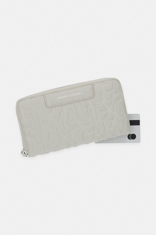 Armani Exchange портфейл дамски от имитация на кожа бежов XW001606.AF15774.NOS