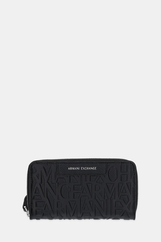 Armani Exchange portfel imitacja skóry licowej czarny XW001606.AF15774.NOS