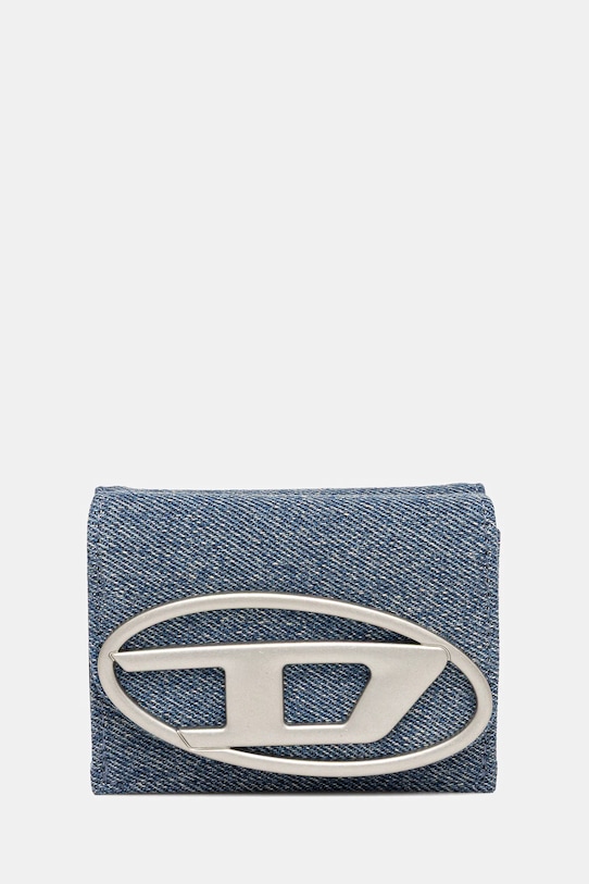 Diesel portfel 1DR 1DR TRI FOLD COIN XS II tekstylny niebieski X09887.P1730