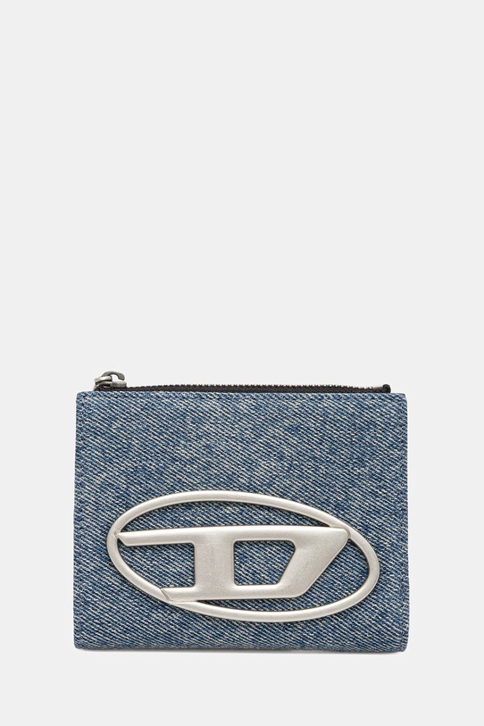 Хлопковый кошелёк Diesel 1DR 1DR BI-FOLD ZIP II гладкий голубой X09888.P1730