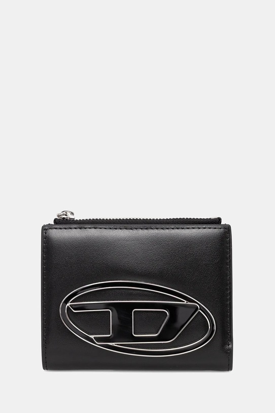 Кожаный кошелек Diesel 1DR 1DR BI-FOLD ZIP II кожа чёрный X09888.PR818