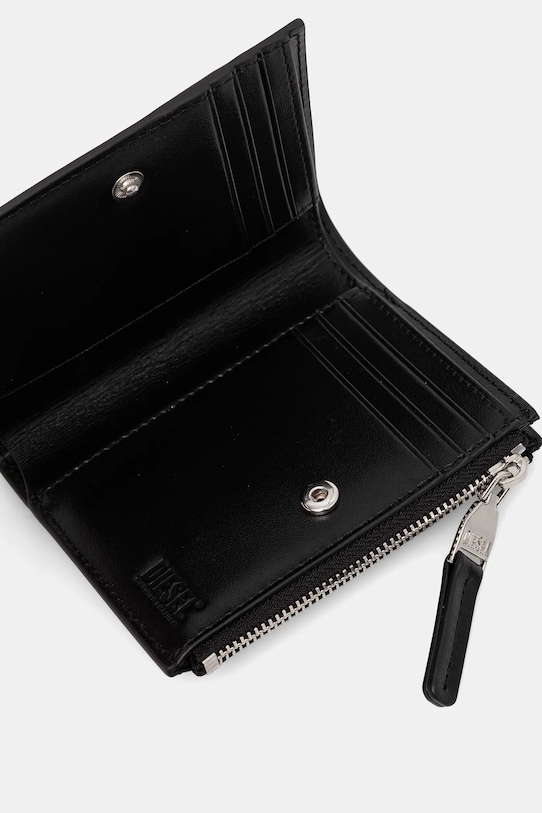 Diesel bőr pénztárca 1DR 1DR BI-FOLD ZIP II fekete X09888.PR818