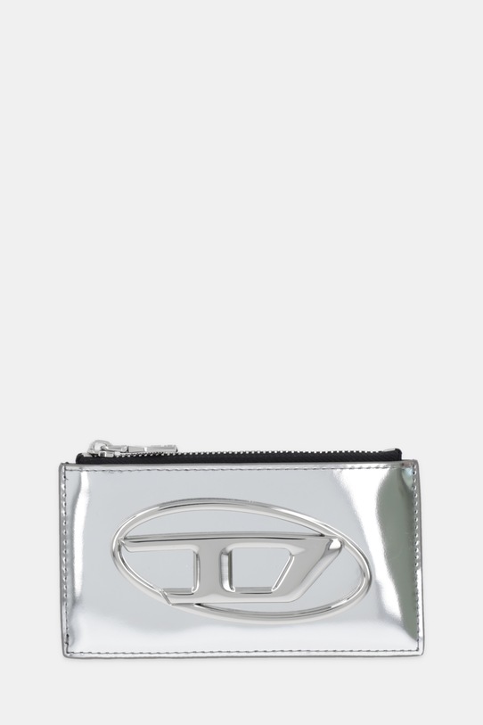 Diesel portfel skórzany 1DR 1DR CARD HOLDER III skóra licowa srebrny X10270.PS202