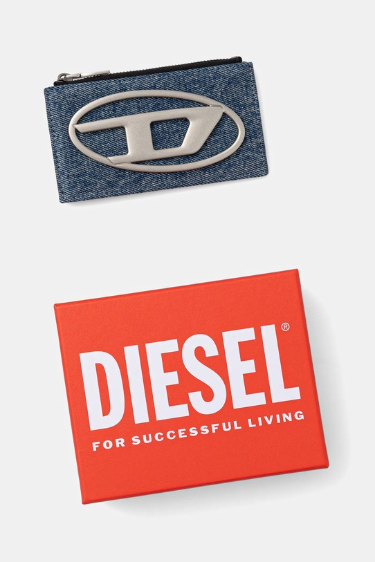 Аксессуары Кошелек Diesel 1DR 1DR CARD HOLDER III X10270.P1730 голубой