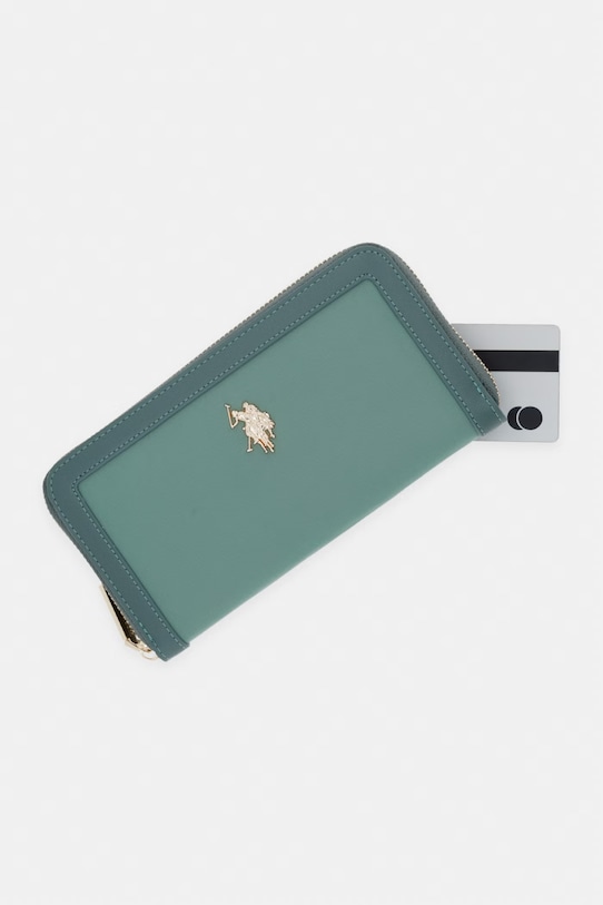 U.S. Polo Assn. portfel damski Houston turkusowy WEUHU6384WZC