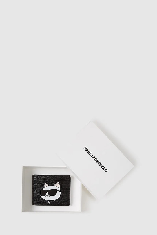 Θήκη για κάρτες Karl Lagerfeld μαύρο A4W32080