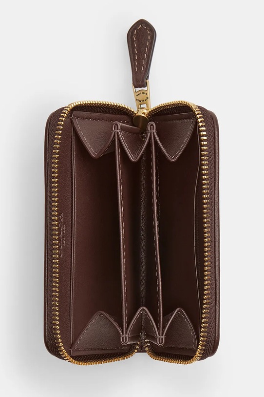 Akcesoria Coach portfel damski CDG67 brązowy