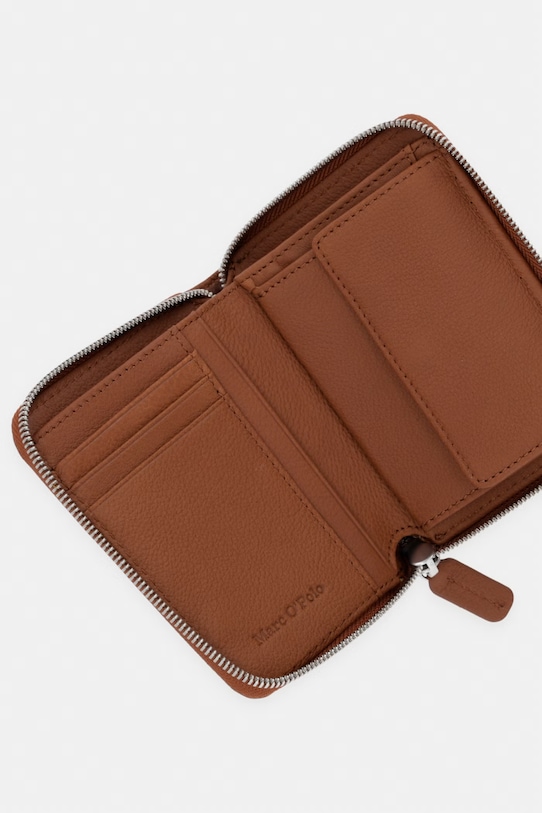 Akcesoria Marc O'Polo portfel damski skórzany CARLA 5000006718 brązowy