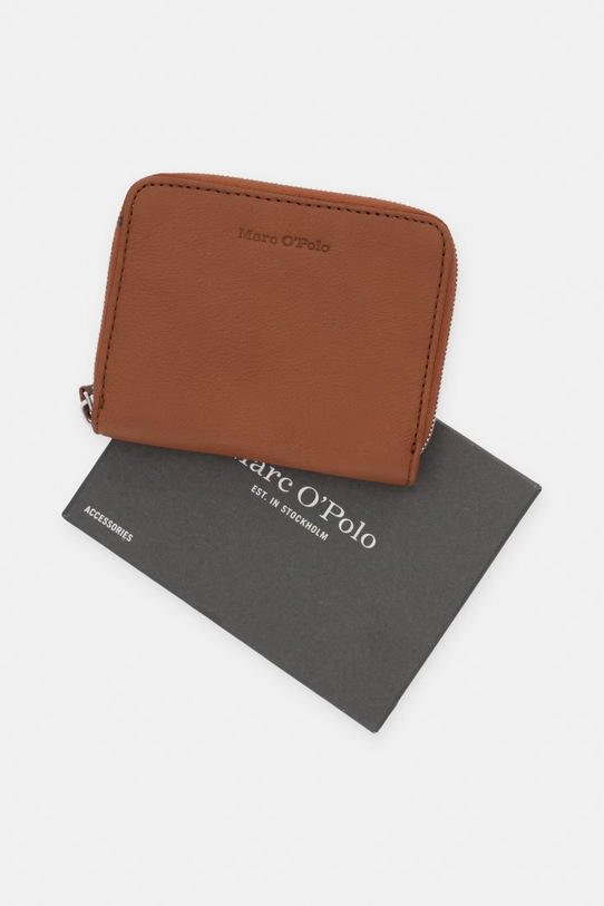 Marc O'Polo portfel damski skórzany CARLA 5000006718 brązowy