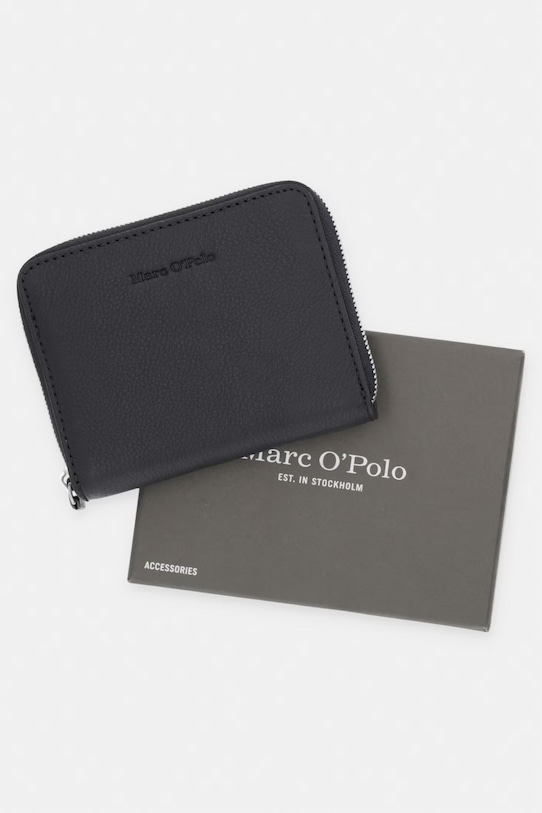 Marc O'Polo portfel damski skórzany CARLA 5000006718 czarny