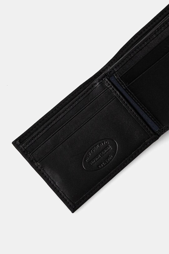 Tommy Hilfiger - Portfel skórzany Johnson Mini AM0AM00662 AM0AM00662 czarny AA00