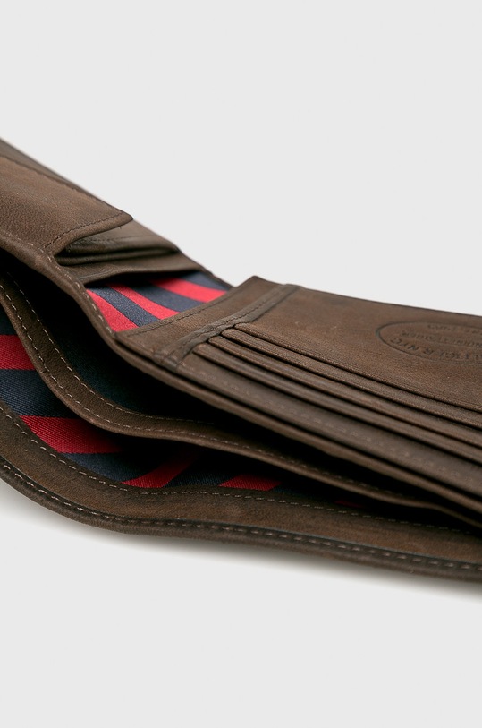 Akcesoria Tommy Hilfiger - Portfel skórzany Johnson AM0AM00665 AM0AM00665 brązowy