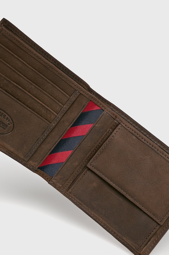 Tommy Hilfiger - Portfel skórzany Johnson AM0AM00659 AM0AM00659 brązowy AA00