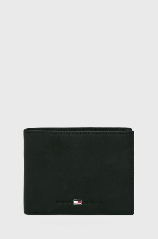 Tommy Hilfiger - Portfel skórzany Johnson AM0AM00659 czarny AM0AM00659