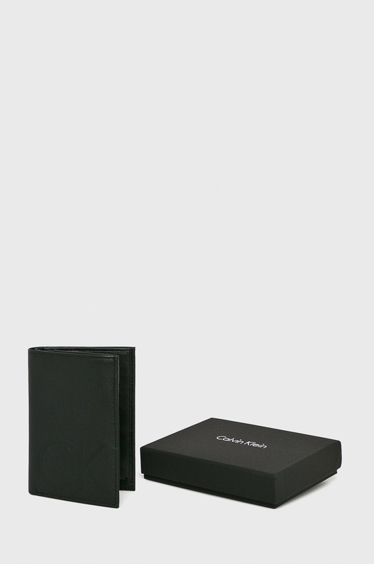 Accesorii Calvin Klein portofel de piele K50K502538 negru