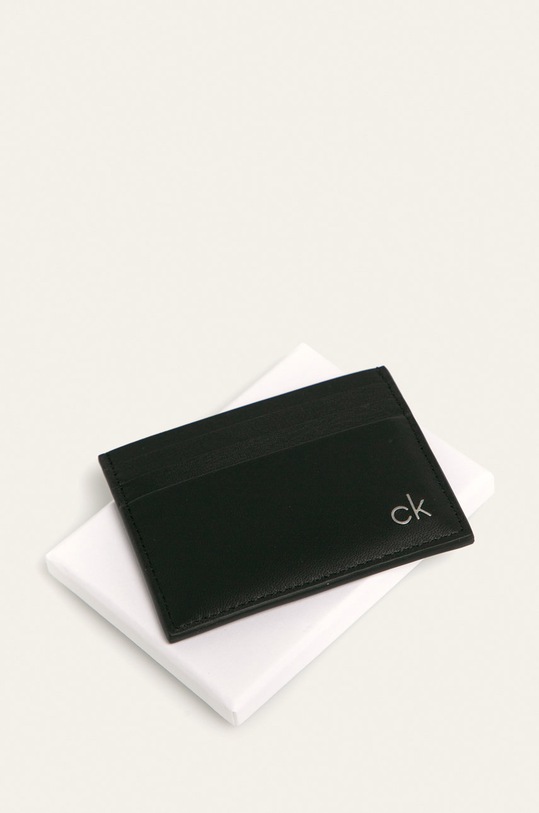 Kožená peněženka Calvin Klein K50K504298 černá AA00