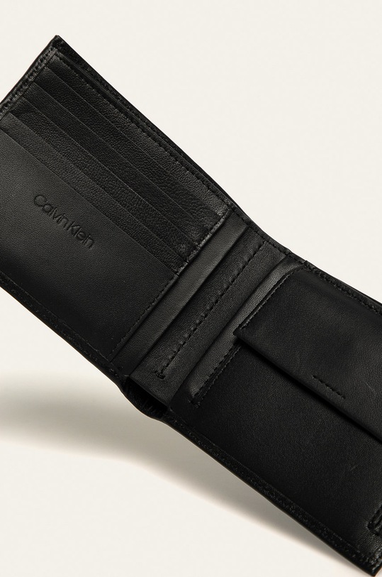 Akcesoria Calvin Klein - Portfel skórzany K50K504296 czarny