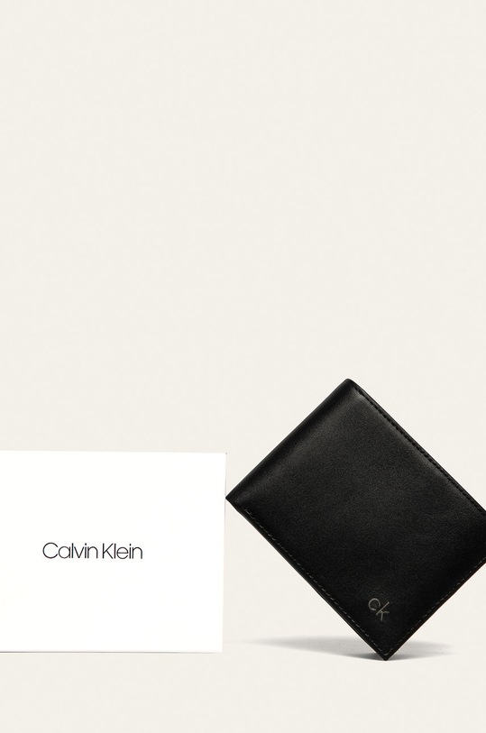 Calvin Klein - Portfel skórzany czarny K50K504296