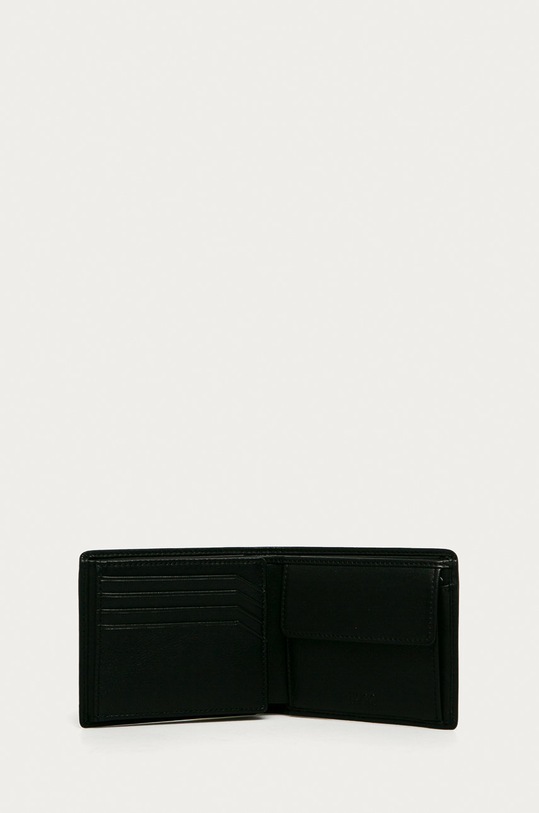 HUGO - Portfel skórzany 50312009 50312009 czarny AA00