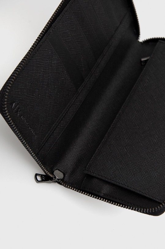 Accesorii Armani Exchange - Portofel de piele 958055.CC223.NOS negru