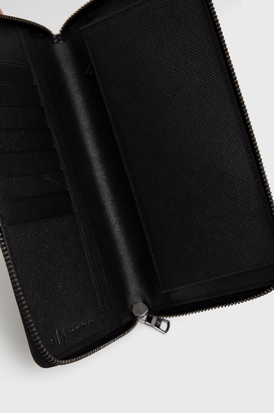 Armani Exchange - Portofel de piele negru 958055.CC223.NOS