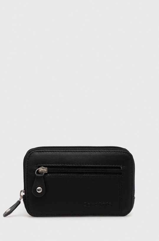 Kožni etui za ključeve Samsonite bez uzorka crna 127078.1041