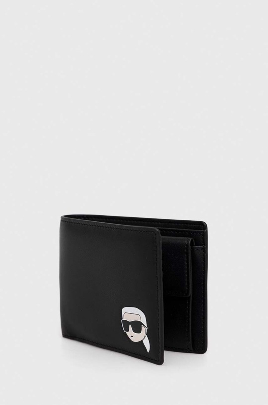 Шкіряний гаманець Karl Lagerfeld 231M3204 чорний AA00