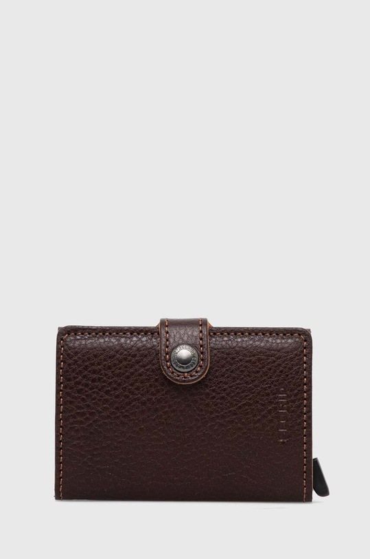 Secrid wallet faux grain leather brown Minivallet.Veg