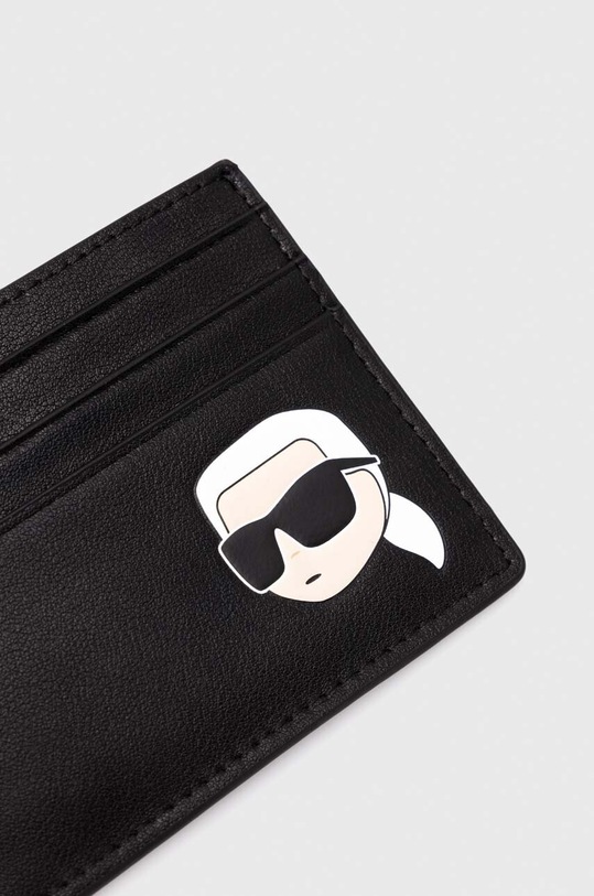 Karl Lagerfeld etui na karty skórzane 230M3214 czarny AA00