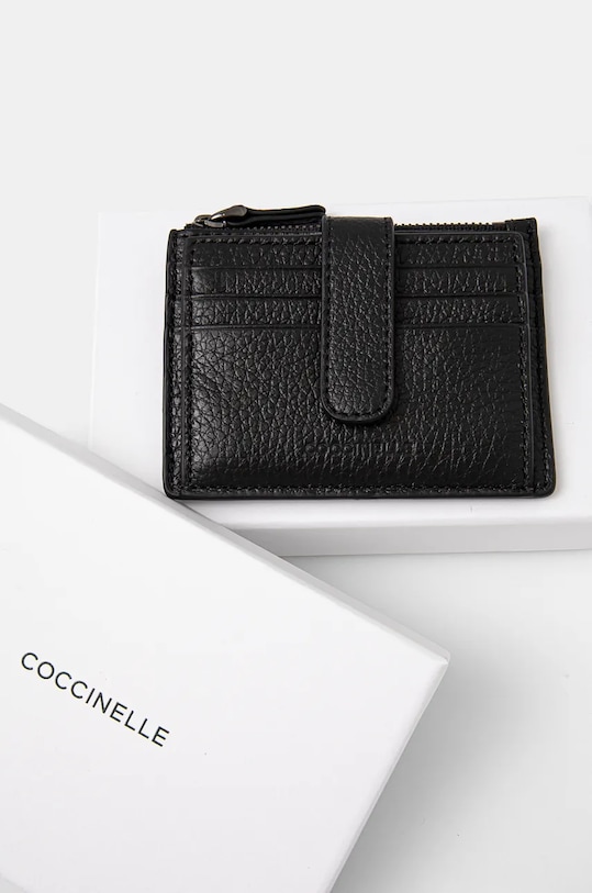 Accesorii Coccinelle portofel de piele MAN SOFT E2.MUK.87.27.01 negru