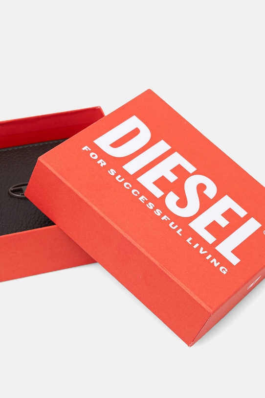 Kožená peněženka Diesel BI FOLD COIN S hnědá X08844.P0685