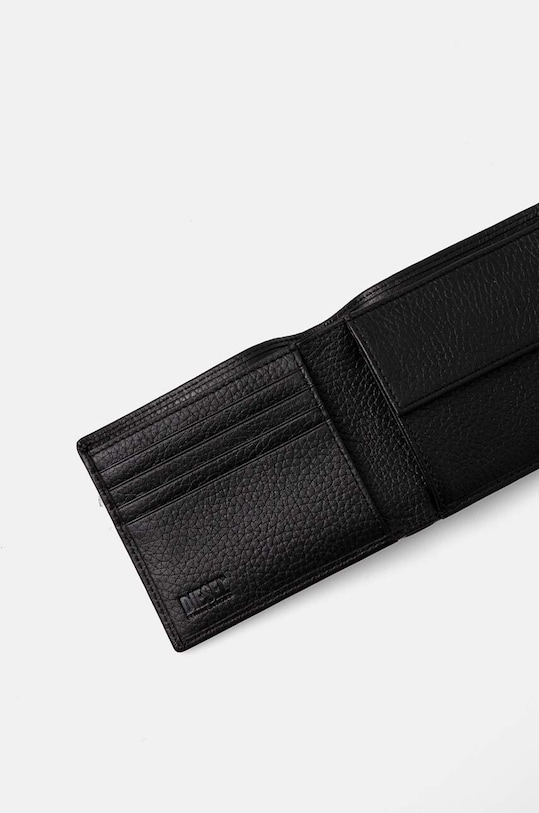 Akcesoria Diesel portfel skórzany BI FOLD COIN S X08844.P0685 czarny