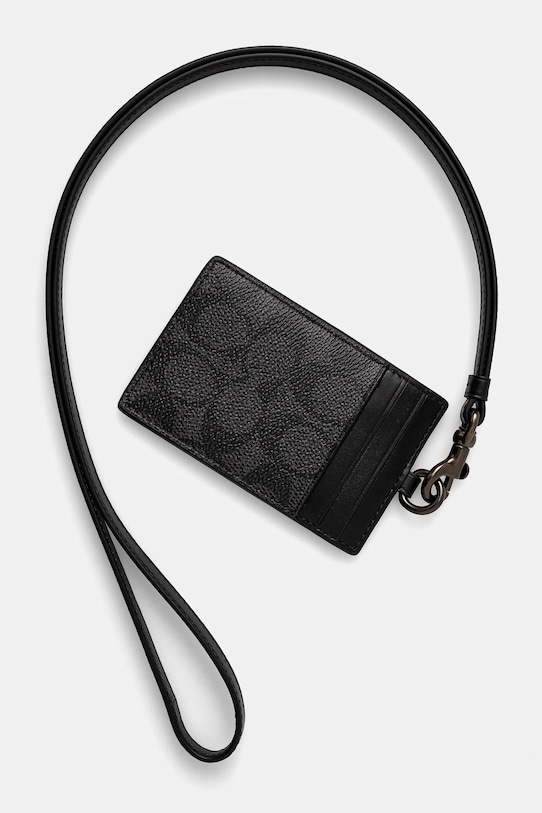 Coach card holder negru CU476