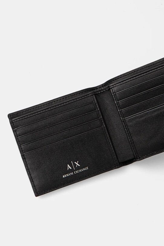 Шкіряний гаманець Armani Exchange 958097.4R847.NOS чорний AA00
