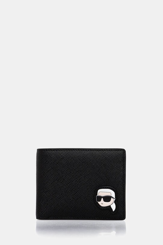 Karl Lagerfeld portofel K/IKON imitatie de piele negru A1M32020