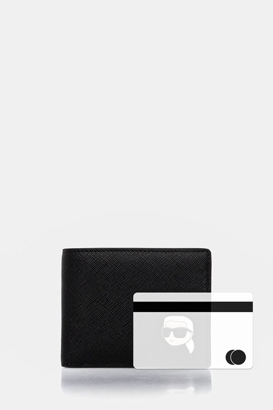Karl Lagerfeld portofel K/IKON A1M32020 negru