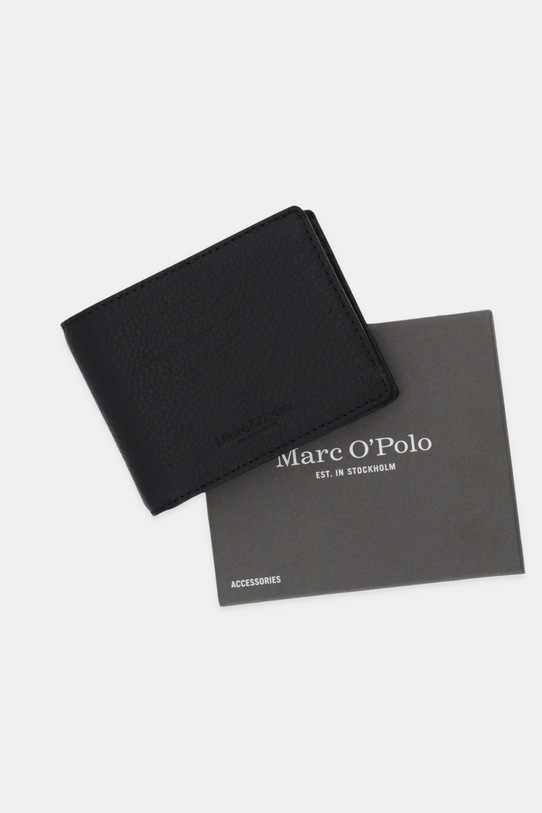 Marc O'Polo portfel skórzany B0129545801114 czarny
