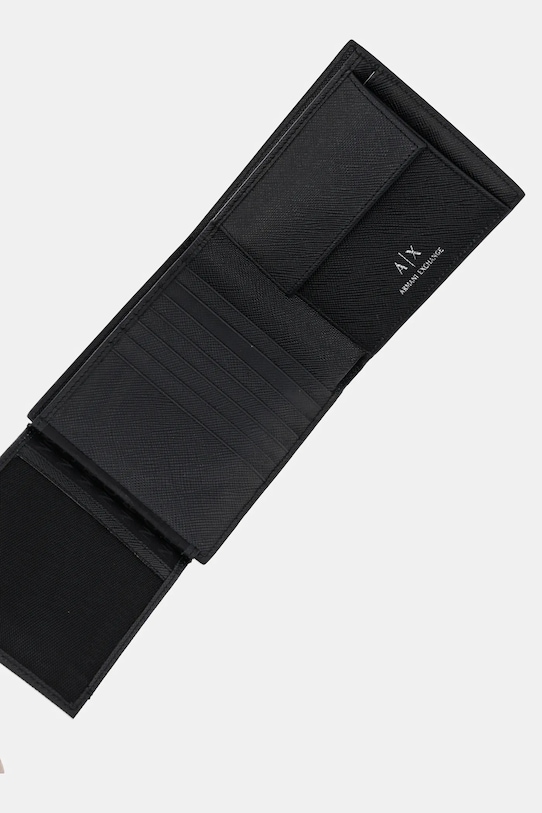 Kožená peněženka Armani Exchange černá XM001972.AF12702.NOS
