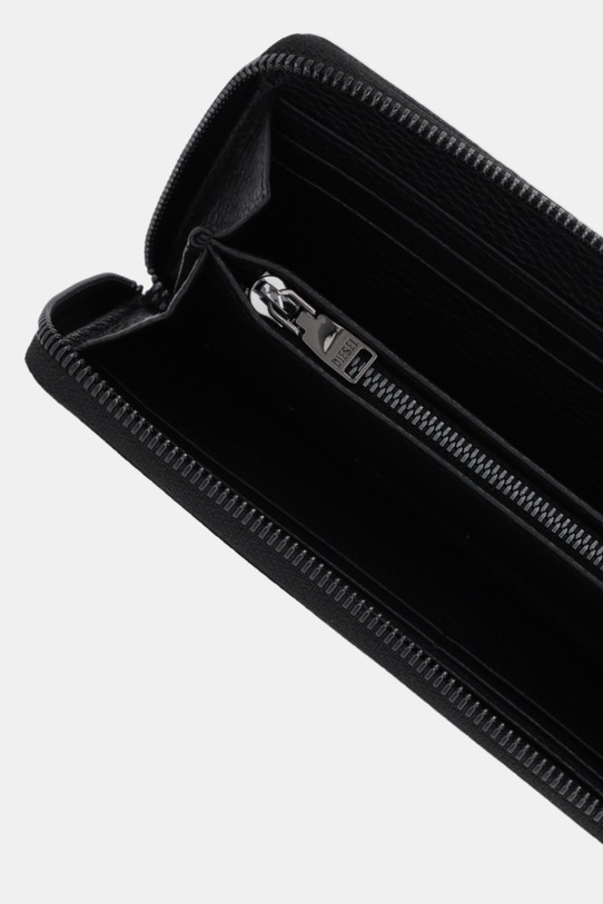 Doplňky Kožená peněženka Diesel HISSU EVO CONTINENTAL ZIP X09015.P0685 černá