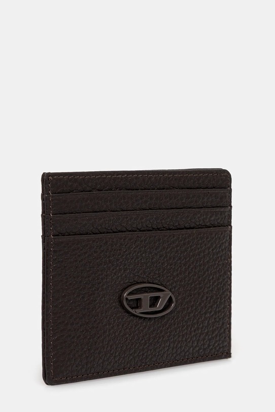 Кожен калъф за карти Diesel HISSU EVO CARD CASE X09018.P0685 кафяв AA00