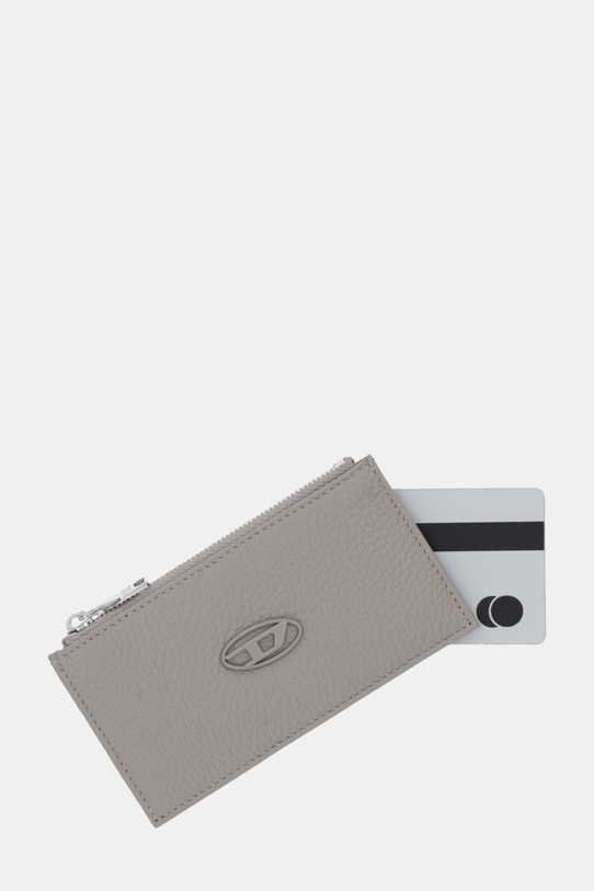 Akcesoria Diesel portfel skórzany HISSU EVO HISSU EVO X10299.P0685 szary