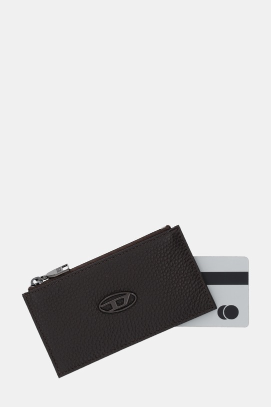 Akcesoria Diesel portfel skórzany HISSU EVO HISSU EVO X10299.P0685 brązowy