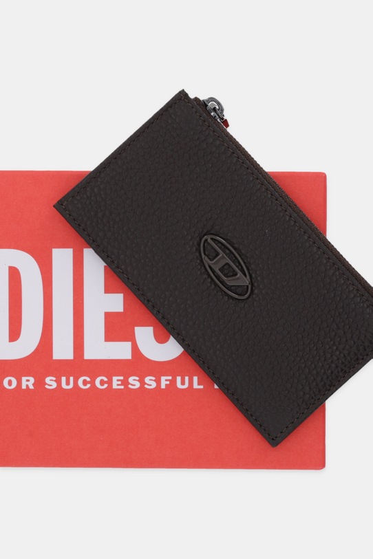 Diesel portfel skórzany HISSU EVO HISSU EVO brązowy X10299.P0685