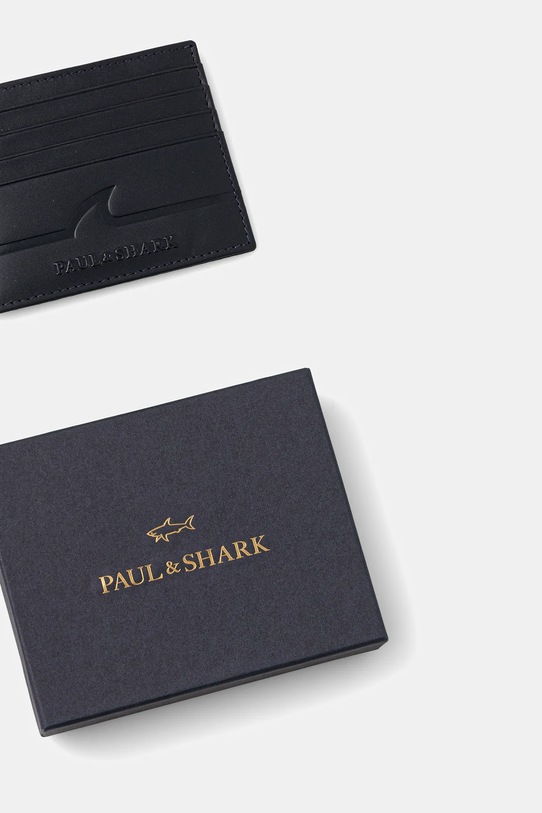 Akcesoria Paul&Shark etui na karty skórzane 14318109 granatowy
